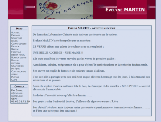 Evelyne MARTIN Artiste plasticienne