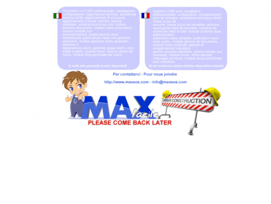 MAXfacile CMS ed Ecommerce professionali
