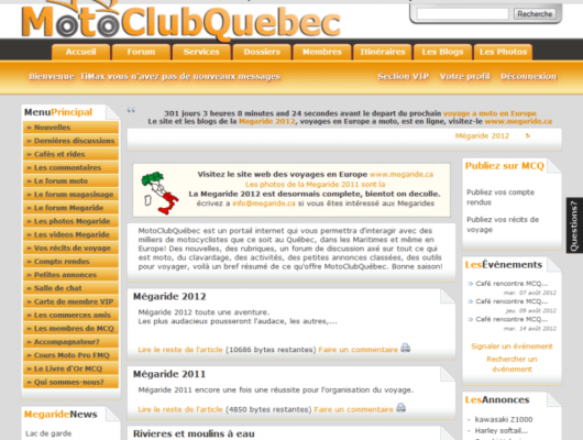 MotoClubQuebec LE SITE DE MOTO NUMERO 1 AU QUEBEC
